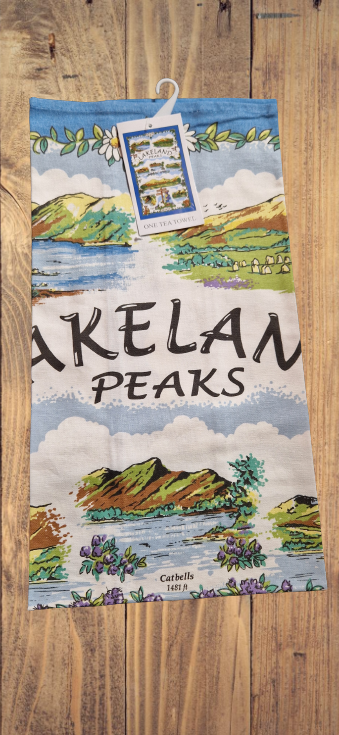 Lakeland Peaks Tea Towel