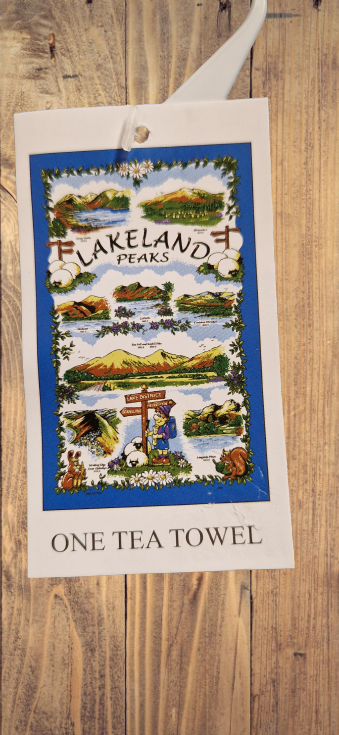 Lakeland Peaks Tea Towel