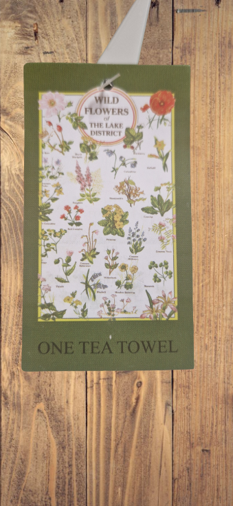 Tea Towel Wild Flowers of The Lake District