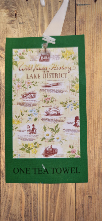 Tea Towel Wild Flowers + History of The Lake District