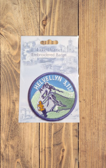 Helvellyn 3117ft Lake District Embroidered Badge