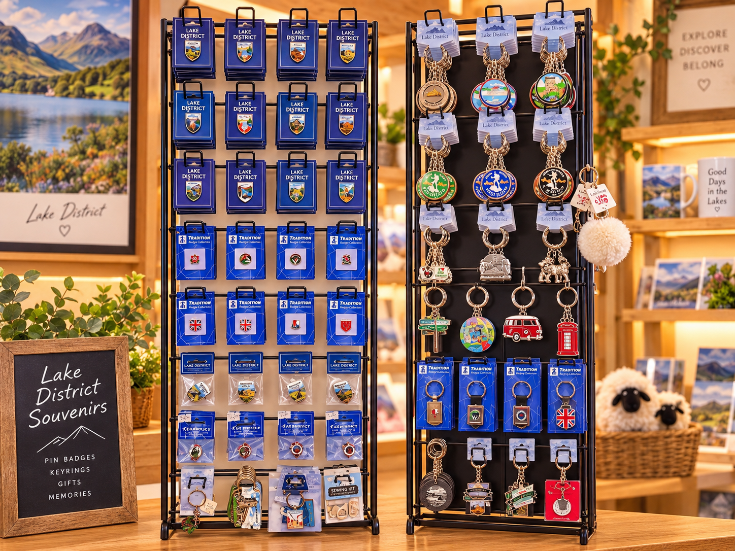 Keyrings & Pin Badges