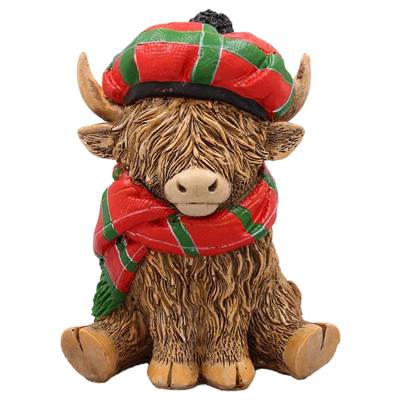 Highland Cow Scarf Tartan
