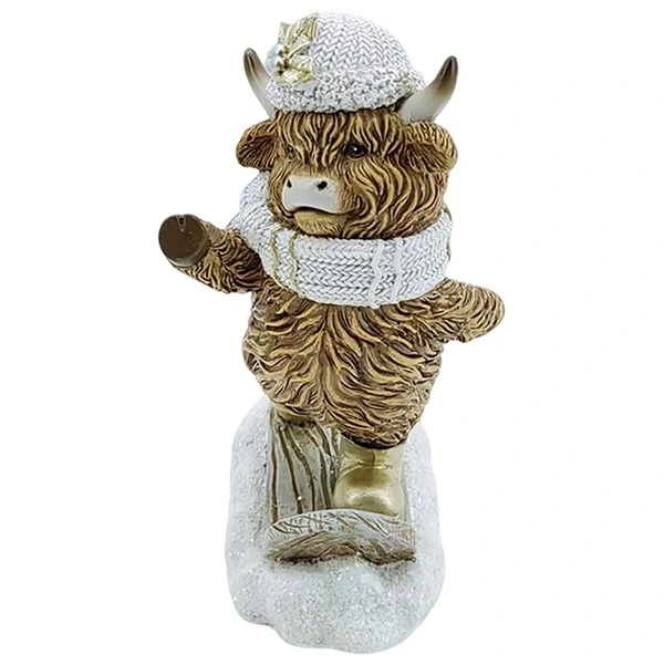 Xmas Highland Cow Skateboard